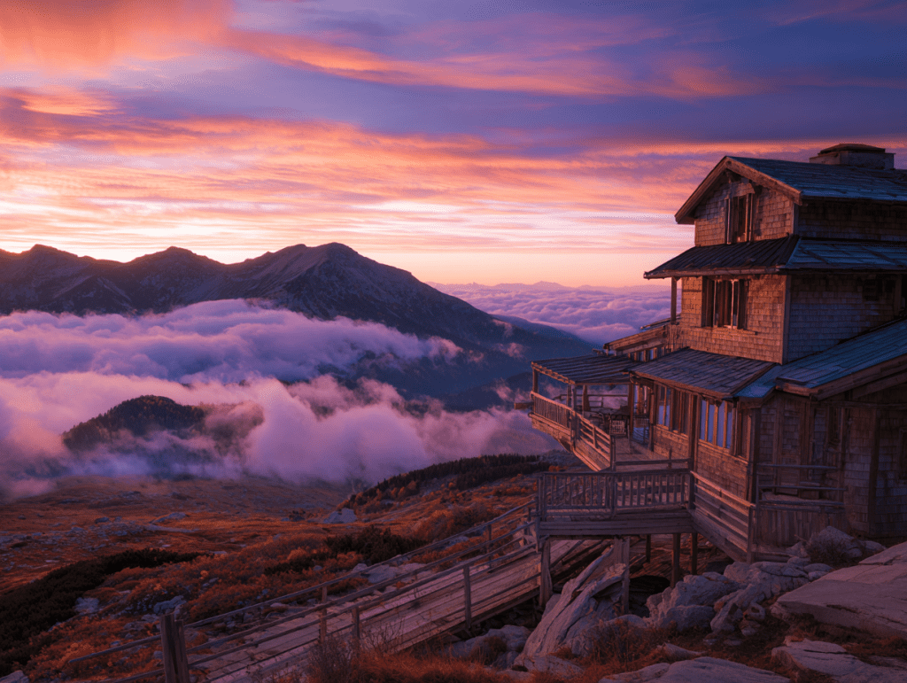 3. 지리산 노고단 산장 - 구름 위에서 보는 단풍 세상