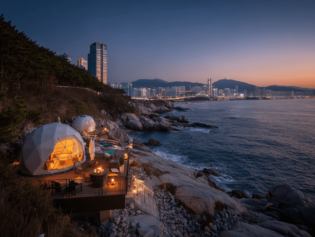 5. 부산 기장 해동용궁사 근처 글램핑장 - 부산