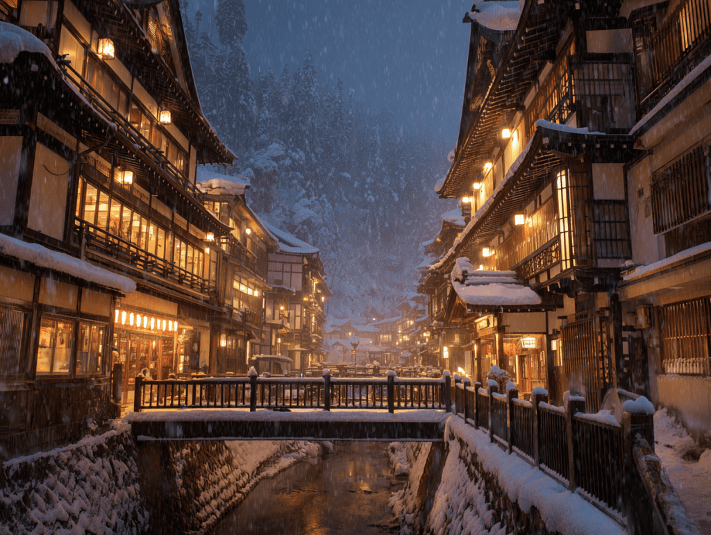 3. 야마가타현 긴잔온천 - 노스탤지어 가득한 온천마을