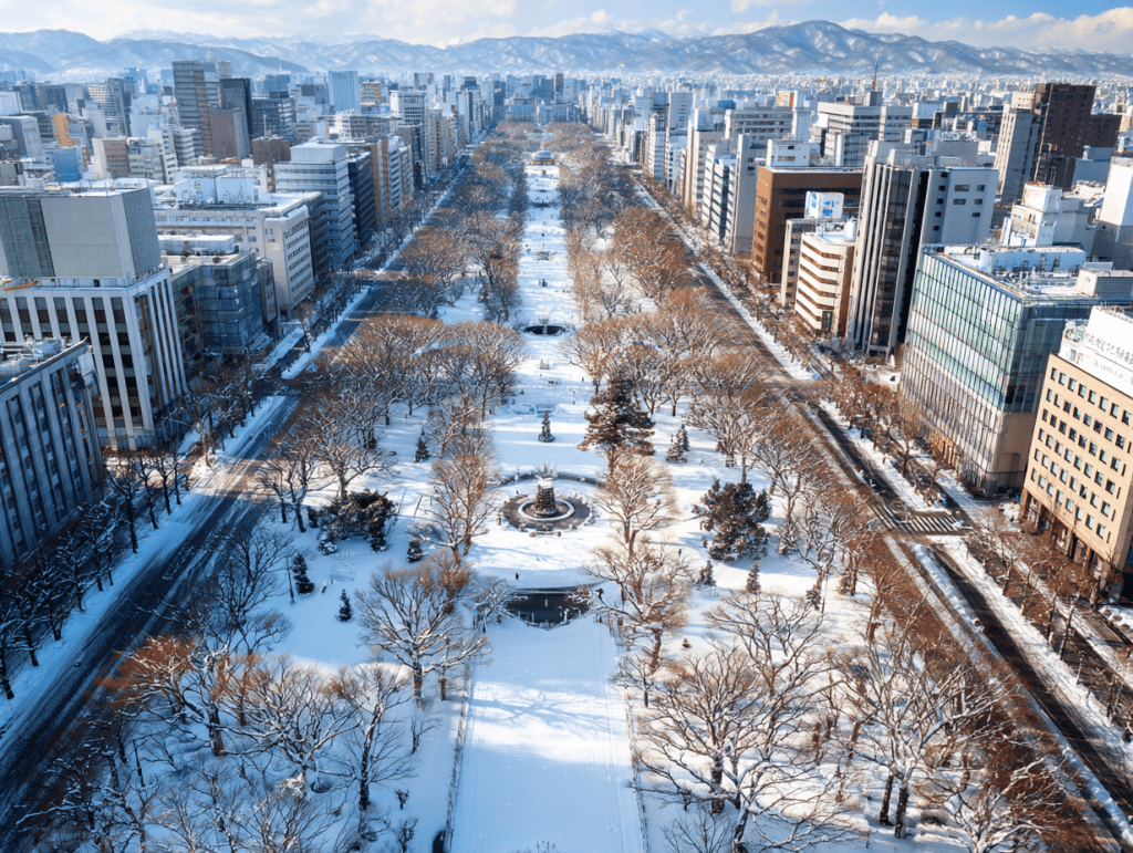 1. 삿포로 눈축제의 무대, 오도리 공원