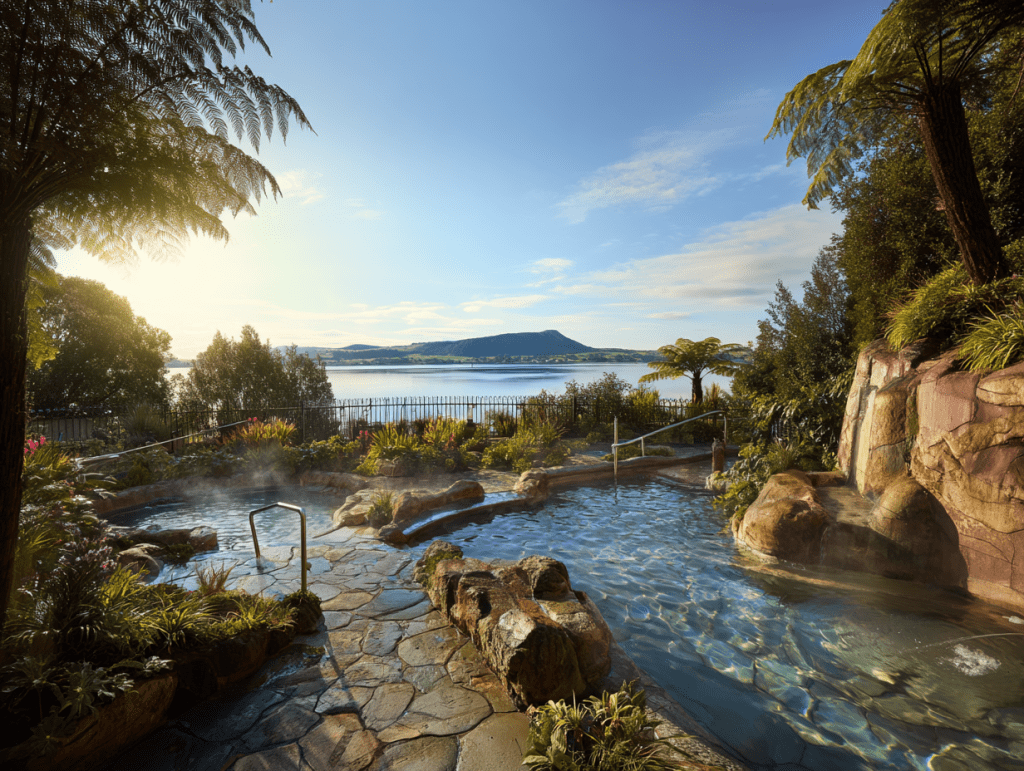 4. 뉴질랜드 폴리네시아 스파 - 호수 위의 온천 궁전