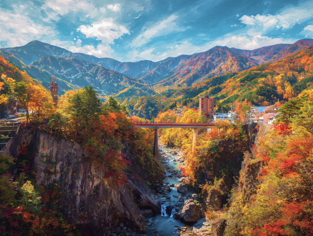 2. 10월 중순-11월 초 도호쿠 지역 - 깊은 산속 단풍