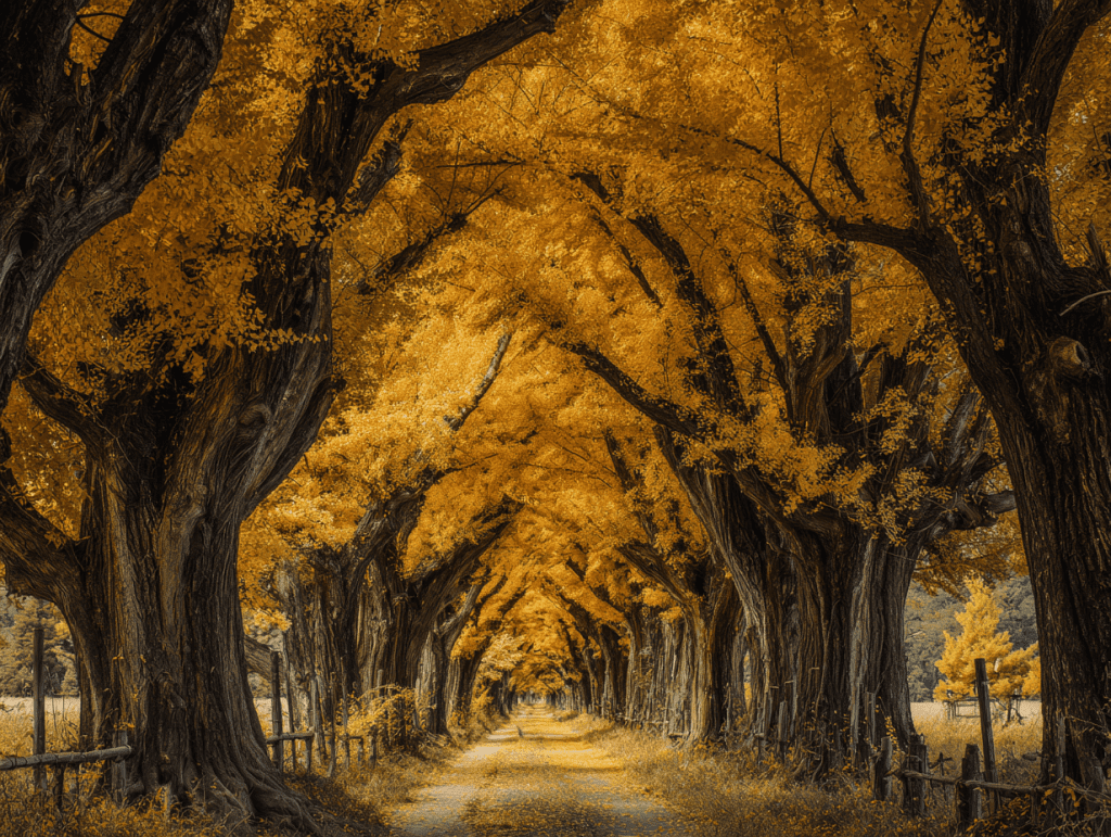 4. 생곡리 은행나무숲길 - 노란 물결 속으로