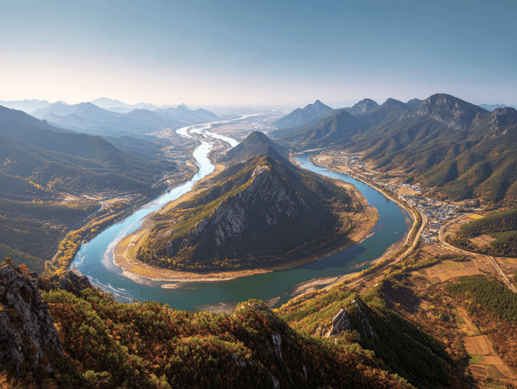 1. 동강 한반도 지형 전망대 산책로 - 절경 속으로